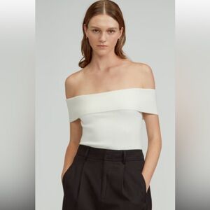 Everlane off the shoulder top xxs